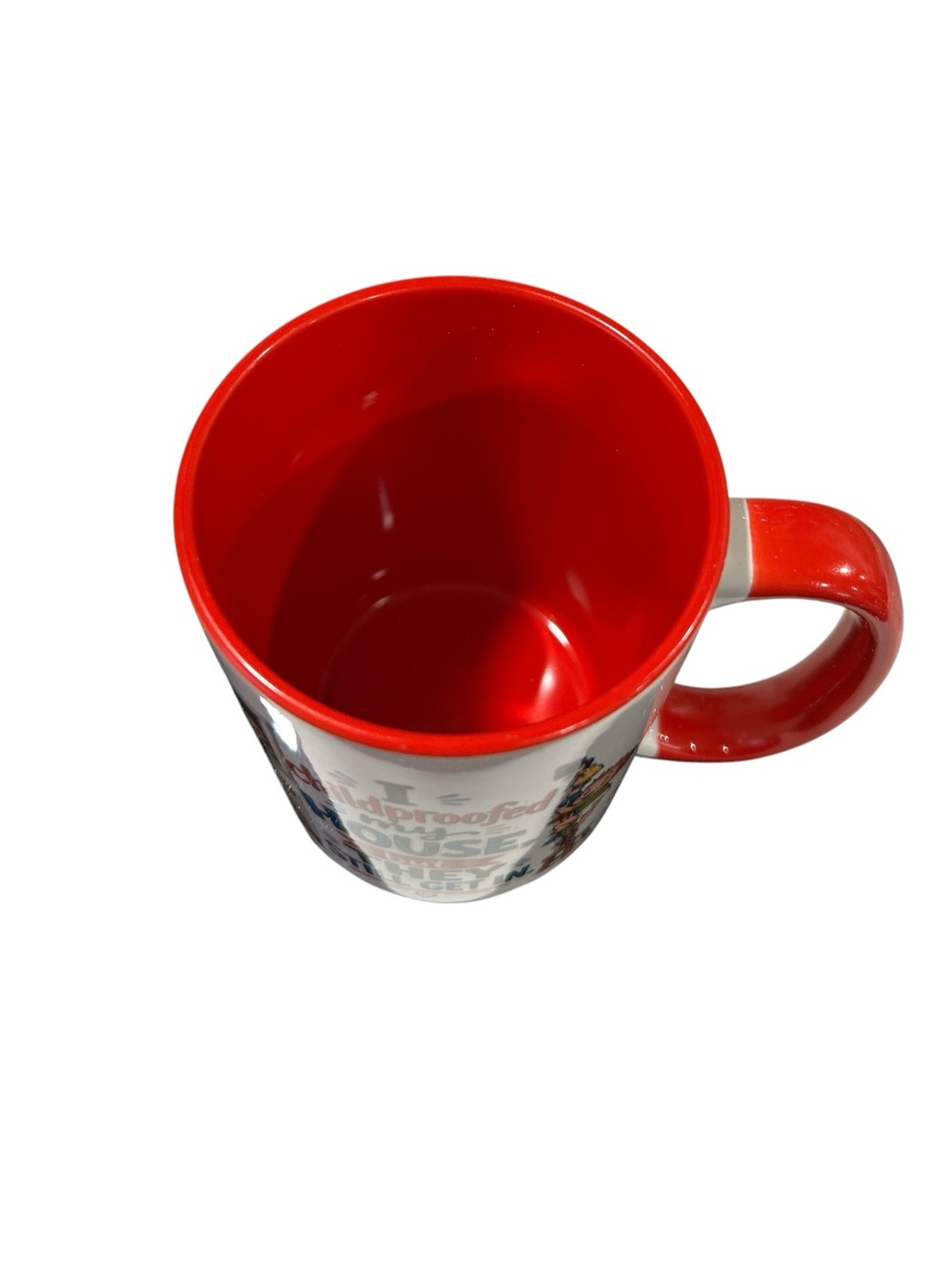 Red & White "I Childproofed My House" Coffee Mug 15 ounces - Picture 4 of 4